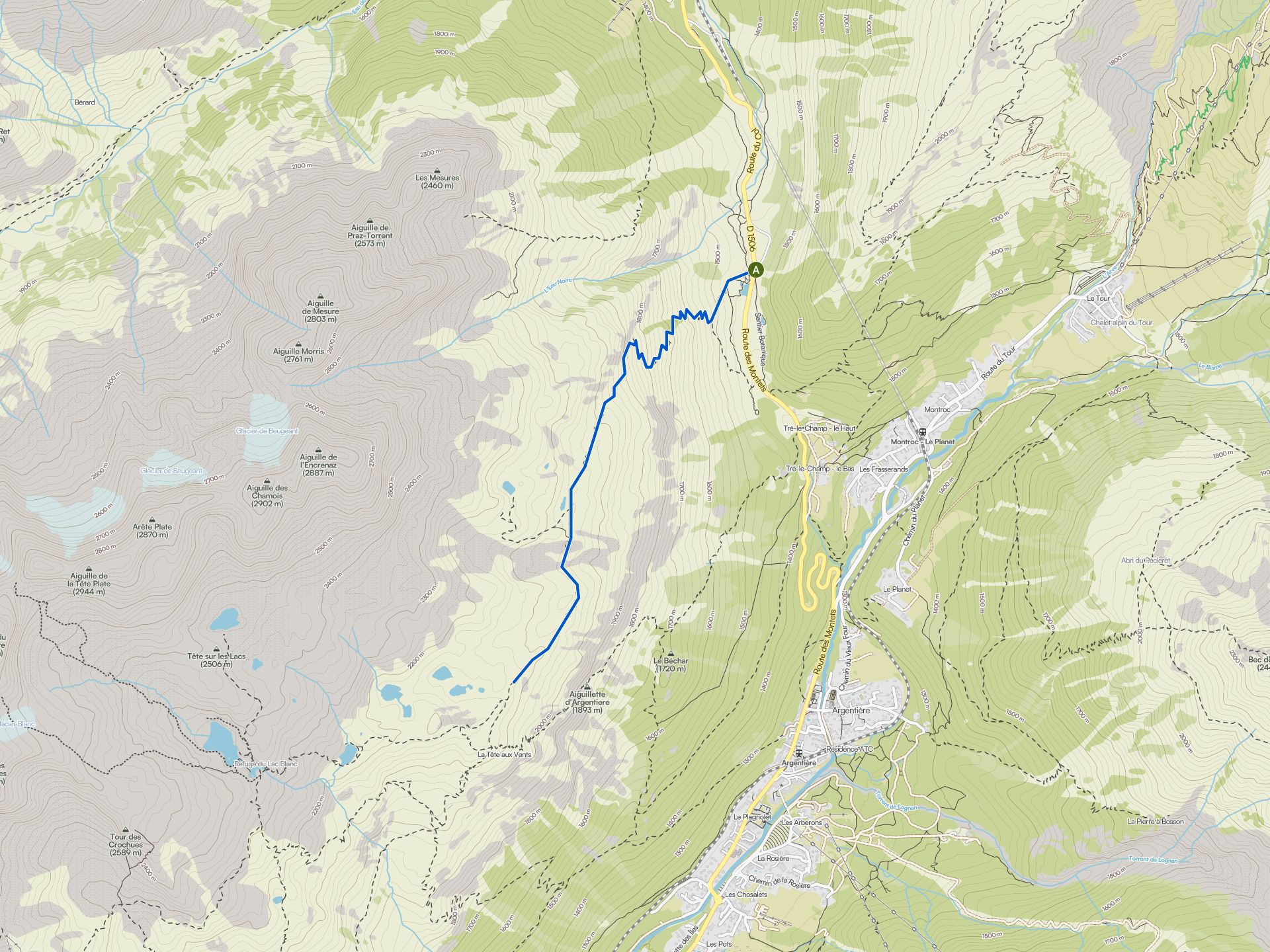 The best walks and hikes around Réserve naturelle des Aiguilles rouges ...